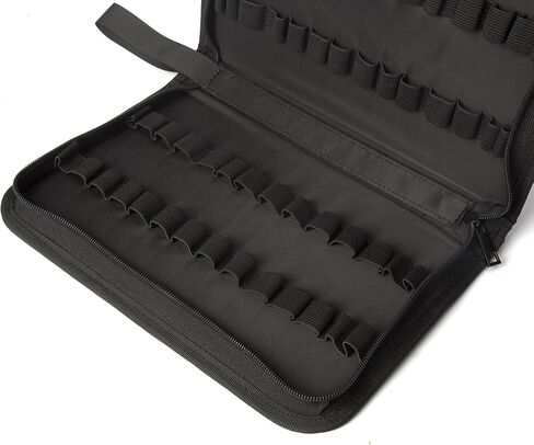 Homeopathy Storage, Large Homeopathy Supplies Organizer for 56 Tubes; Homeopathic Remedies Organizer Bag,Black Zipper/Nylon Material/Water-Resistant in Saudi Arabia