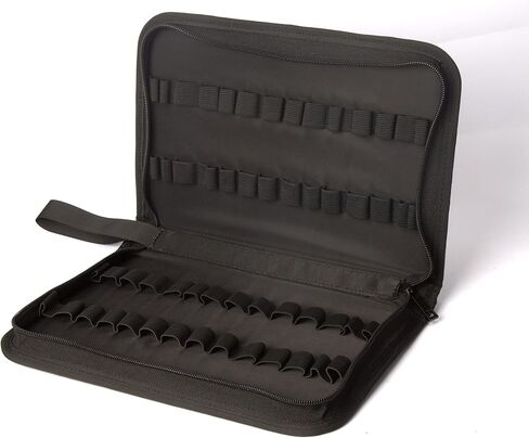 Homeopathy Storage, Large Homeopathy Supplies Organizer for 56 Tubes; Homeopathic Remedies Organizer Bag,Black Zipper/Nylon Material/Water-Resistant in Saudi Arabia