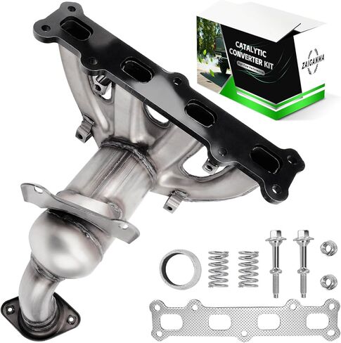 Front Catalytic Converter Compatible with 2007 2008 2009 2010 2011 2012 2013 2014 2015 2016 2017 Jeep Compass/Patriot 2.4L(4WD Only), 2007-2008 Dodge Caliber 2.4L, Direct-fit(EPA Compliant) in Kuwait