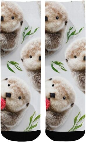 جوارب لطيفة للتنزه سيرًا على الأقدام بطبعة قضاعة نعسان - جوارب شتوية حرارية سميكة دافئة للأولاد والبنات للمدرسة، والارتداء اليومي والأنشطة الخارجية in Kuwait