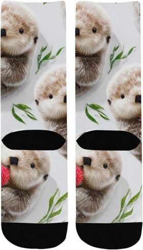 جوارب لطيفة للتنزه سيرًا على الأقدام بطبعة قضاعة نعسان - جوارب شتوية حرارية سميكة دافئة للأولاد والبنات للمدرسة، والارتداء اليومي والأنشطة الخارجية in Kuwait