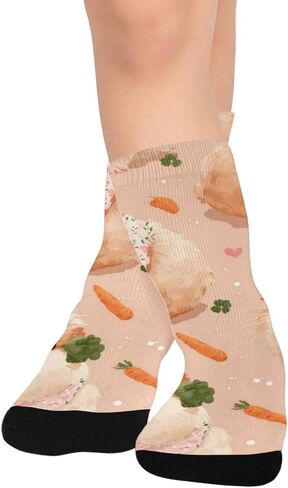 جوارب المشي لمسافات طويلة على شكل خنزير غينيا - جوارب دافئة سميكة للشتاء الحراري للأولاد والبنات الصغار للمدرسة، والارتداء اليومي والأنشطة الخارجية in Kuwait