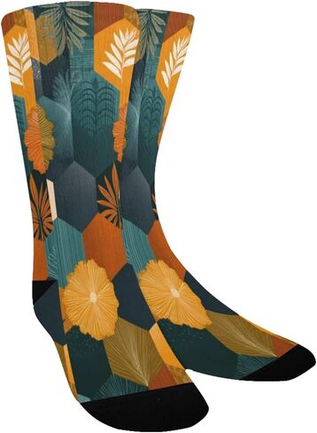 جوارب المشي لمسافات طويلة بطباعة نباتية قديمة - جوارب شتوية حرارية سميكة دافئة للأطفال الصغار للأولاد والبنات للمدرسة، والارتداء اليومي والأنشطة الخارجية in Kuwait