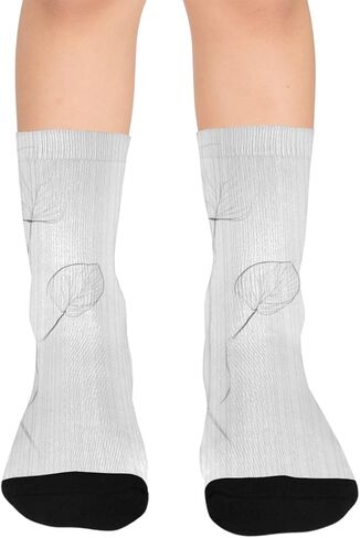 جوارب للتنزه سيرًا على الأقدام باللون الرمادي - جوارب شتوية حرارية سميكة دافئة للأولاد والبنات الصغار للمدرسة، والارتداء اليومي والأنشطة الخارجية in Kuwait