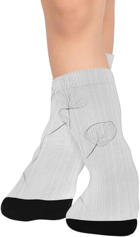 جوارب للتنزه سيرًا على الأقدام باللون الرمادي - جوارب شتوية حرارية سميكة دافئة للأولاد والبنات الصغار للمدرسة، والارتداء اليومي والأنشطة الخارجية in Kuwait