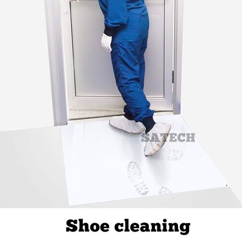 Satech Sticky/tacky/inshesive Mat 24 "× 36" باللون الأزرق مع قاعدة غير قابلة للانزلاق (حالة من 3 حصير ، 30 ورقة لكل منه in Kuwait