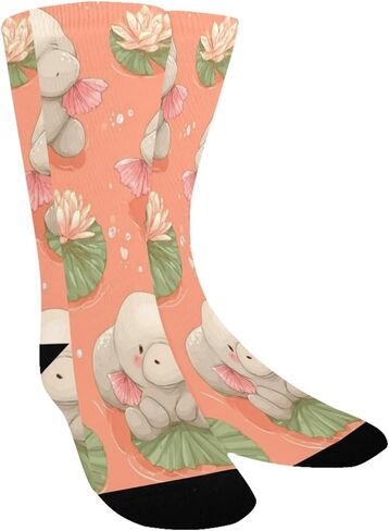 جوارب Pink Water Pals Art للمشي لمسافات طويلة - جوارب شتوية حرارية سميكة دافئة للأولاد والبنات للمدرسة، والارتداء اليومي والأنشطة الخارجية in Kuwait