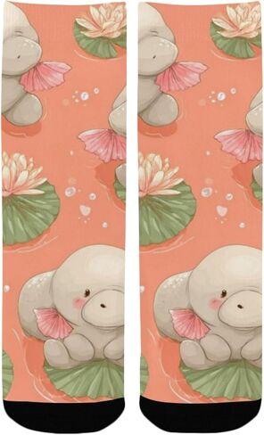 جوارب Pink Water Pals Art للمشي لمسافات طويلة - جوارب شتوية حرارية سميكة دافئة للأولاد والبنات للمدرسة، والارتداء اليومي والأنشطة الخارجية in Kuwait