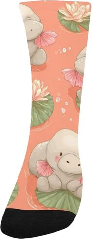 جوارب Pink Water Pals Art للمشي لمسافات طويلة - جوارب شتوية حرارية سميكة دافئة للأولاد والبنات للمدرسة، والارتداء اليومي والأنشطة الخارجية in Kuwait