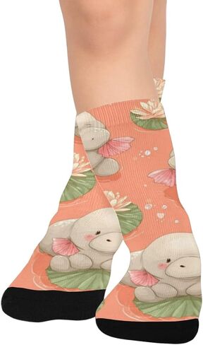 جوارب Pink Water Pals Art للمشي لمسافات طويلة - جوارب شتوية حرارية سميكة دافئة للأولاد والبنات للمدرسة، والارتداء اليومي والأنشطة الخارجية in Kuwait