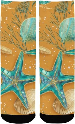 جوارب ذهبية للمشي لمسافات طويلة باللون البرتقالي - جوارب شتوية حرارية سميكة دافئة للأولاد والبنات للمدرسة، والارتداء اليومي والأنشطة الخارجية in Kuwait