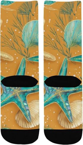 جوارب ذهبية للمشي لمسافات طويلة باللون البرتقالي - جوارب شتوية حرارية سميكة دافئة للأولاد والبنات للمدرسة، والارتداء اليومي والأنشطة الخارجية in Kuwait