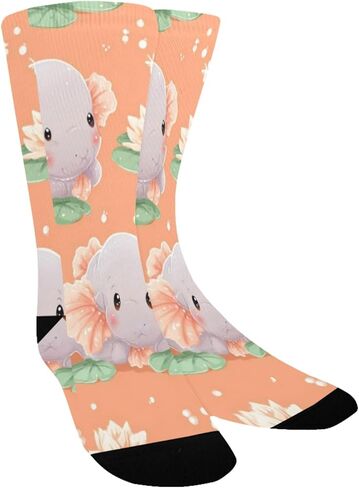 جوارب Lily Pad Hippos للمشي لمسافات طويلة - جوارب شتوية حرارية سميكة دافئة للأطفال الصغار للأولاد والبنات للمدرسة، والارتداء اليومي والأنشطة الخارجية in Kuwait