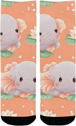 جوارب Lily Pad Hippos للمشي لمسافات طويلة - جوارب شتوية حرارية سميكة دافئة للأطفال الصغار للأولاد والبنات للمدرسة، والارتداء اليومي والأنشطة الخارجية in Kuwait