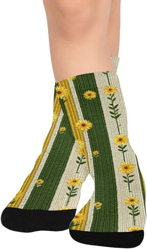 جوارب سبرينج جولدن مخططة متوهجة للمشي لمسافات طويلة - جوارب شتوية حرارية سميكة دافئة للأولاد والبنات الصغار للمدرسة، والارتداء اليومي والأنشطة الخارجية in Kuwait