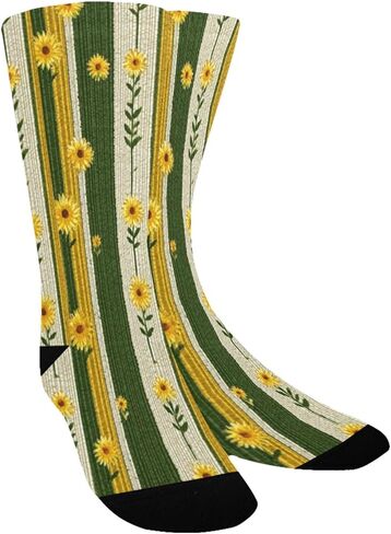 جوارب سبرينج جولدن مخططة متوهجة للمشي لمسافات طويلة - جوارب شتوية حرارية سميكة دافئة للأولاد والبنات الصغار للمدرسة، والارتداء اليومي والأنشطة الخارجية in Kuwait