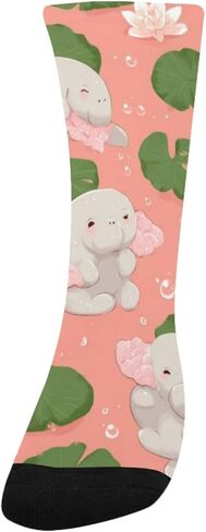 جوارب لطيفة للتنزه سيرًا على الأقدام بطباعة فرس النهر - جوارب شتوية حرارية سميكة دافئة للأطفال الصغار للأولاد والبنات للمدرسة، والارتداء اليومي والأنشطة الخارجية in Kuwait