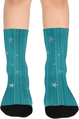 جوارب Galaxy Slant Motif Star للتنزه سيرًا على الأقدام - جوارب شتوية حرارية سميكة دافئة للأولاد والبنات للمدرسة، والارتداء اليومي والأنشطة الخارجية in Kuwait