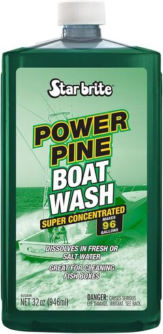 ستار برايت باور باين - غسول القوارب الفاخر فائق التركيز - يصنع 384 جالونًا - حل التنظيف النهائي لجميع الأغراض وجميع الأسطح - لن يزيل الشمع أو تلميع أو طلاء الجل الضار 1 جالون (093700) in Kuwait