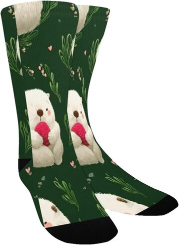 جوارب رمادية Otters Sleepy Green للمشي لمسافات طويلة - جوارب شتوية سميكة دافئة للأولاد والبنات الصغار للمدرسة، والارتداء اليومي والأنشطة الخارجية in Kuwait