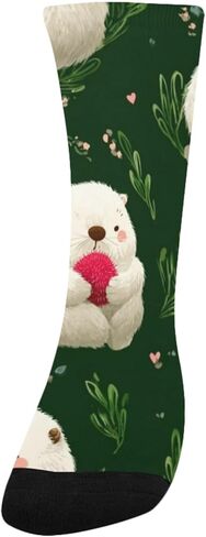 جوارب رمادية Otters Sleepy Green للمشي لمسافات طويلة - جوارب شتوية سميكة دافئة للأولاد والبنات الصغار للمدرسة، والارتداء اليومي والأنشطة الخارجية in Kuwait