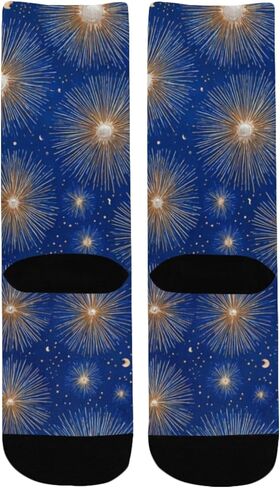 جوارب Midnight Burst Glow Blue للمشي لمسافات طويلة - جوارب شتوية حرارية سميكة دافئة للأولاد والبنات للمدرسة، والارتداء اليومي والأنشطة الخارجية in Kuwait