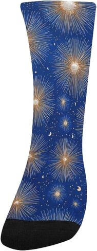 جوارب Midnight Burst Glow Blue للمشي لمسافات طويلة - جوارب شتوية حرارية سميكة دافئة للأولاد والبنات للمدرسة، والارتداء اليومي والأنشطة الخارجية in Kuwait