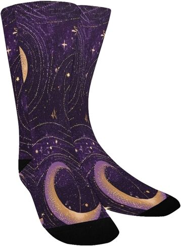 جوارب المشي لمسافات طويلة بطبعة المجرة الهادئة - جوارب شتوية حرارية سميكة دافئة للأولاد والبنات الصغار للمدرسة، والارتداء اليومي والأنشطة الخارجية in Kuwait