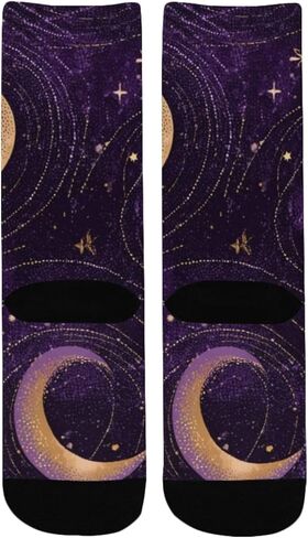 جوارب المشي لمسافات طويلة بطبعة المجرة الهادئة - جوارب شتوية حرارية سميكة دافئة للأولاد والبنات الصغار للمدرسة، والارتداء اليومي والأنشطة الخارجية in Kuwait