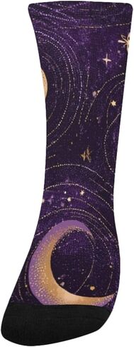 جوارب المشي لمسافات طويلة بطبعة المجرة الهادئة - جوارب شتوية حرارية سميكة دافئة للأولاد والبنات الصغار للمدرسة، والارتداء اليومي والأنشطة الخارجية in Kuwait