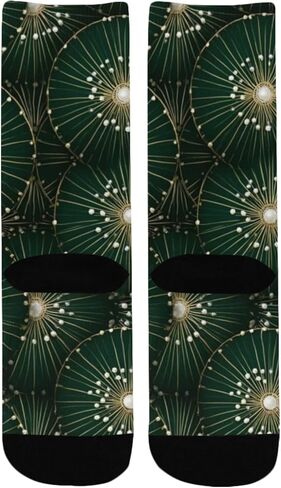 جوارب فاخرة للمشي لمسافات طويلة باللون الأخضر الاحتفالي - جوارب شتوية حرارية سميكة دافئة للأطفال الصغار للأولاد والبنات للمدرسة، والارتداء اليومي والأنشطة الخارجية in Kuwait