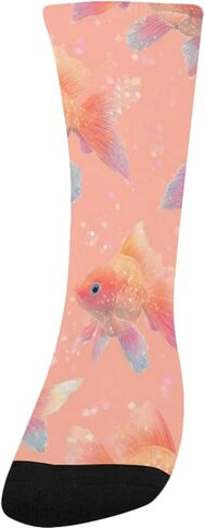 جوارب Goldfish Corloful Pink Art للمشي لمسافات طويلة - جوارب شتوية حرارية سميكة دافئة للأولاد والبنات للمدرسة، والارتداء اليومي والأنشطة الخارجية in Kuwait