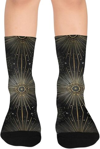 جوارب Gold Starburst داكنة للمشي لمسافات طويلة - جوارب شتوية حرارية سميكة دافئة للأولاد والبنات للمدرسة، والارتداء اليومي والأنشطة الخارجية in Kuwait