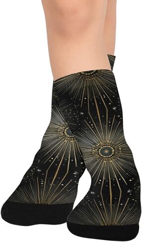 جوارب Gold Starburst داكنة للمشي لمسافات طويلة - جوارب شتوية حرارية سميكة دافئة للأولاد والبنات للمدرسة، والارتداء اليومي والأنشطة الخارجية in Kuwait