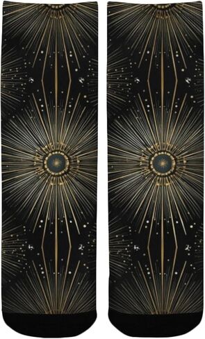 جوارب Gold Starburst داكنة للمشي لمسافات طويلة - جوارب شتوية حرارية سميكة دافئة للأولاد والبنات للمدرسة، والارتداء اليومي والأنشطة الخارجية in Kuwait