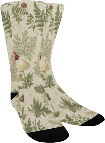 جوارب المشي لمسافات طويلة بطباعة فطر وودلاند - جوارب شتوية حرارية سميكة دافئة للأولاد والبنات للمدرسة، والارتداء اليومي والأنشطة الخارجية in Kuwait