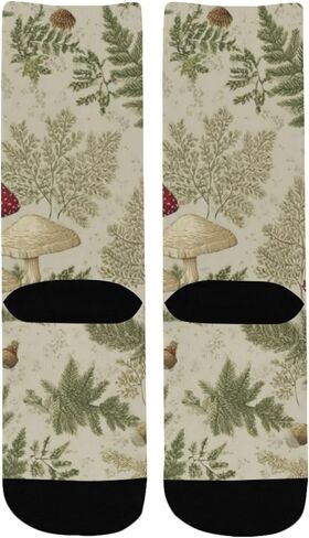 جوارب المشي لمسافات طويلة بطباعة فطر وودلاند - جوارب شتوية حرارية سميكة دافئة للأولاد والبنات للمدرسة، والارتداء اليومي والأنشطة الخارجية in Kuwait