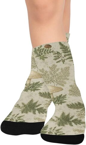 جوارب المشي لمسافات طويلة بطباعة فطر وودلاند - جوارب شتوية حرارية سميكة دافئة للأولاد والبنات للمدرسة، والارتداء اليومي والأنشطة الخارجية in Kuwait