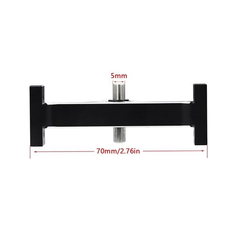 Aluminum Alloy Transfer Case 70mm Width 5mm D-Shaped Shaft for 1/10 RC Crawler Cheater Rigs MOA 1.9 Shafty LCG Chassis Build in Saudi Arabia