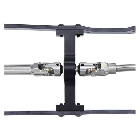 Aluminum Alloy Transfer Case 70mm Width 5mm D-Shaped Shaft for 1/10 RC Crawler Cheater Rigs MOA 1.9 Shafty LCG Chassis Build in Saudi Arabia