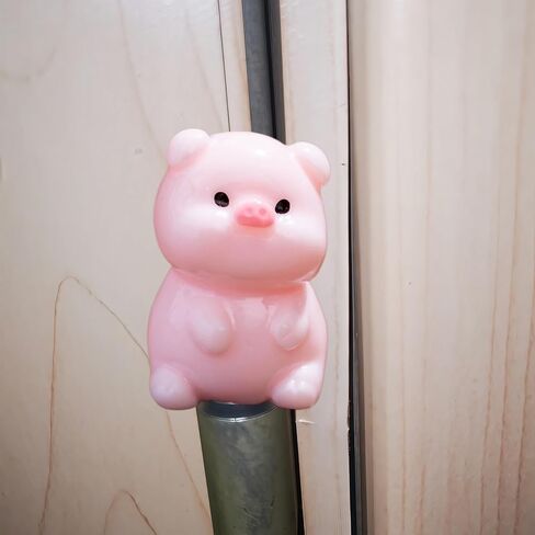 Hinge Heads Decorative Topper Set 6PCS, Home Decoration,Magnetic Hinge Head Toppers Door Hinge, Cute Mini Creative Luminous Pig Resin Ornament in Saudi Arabia
