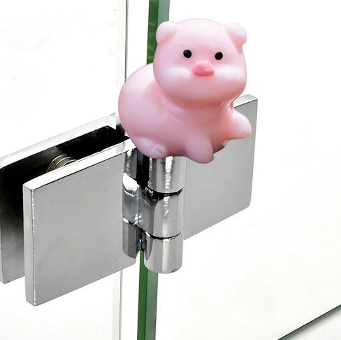 Hinge Heads Decorative Topper Set 6PCS, Home Decoration,Magnetic Hinge Head Toppers Door Hinge, Cute Mini Creative Luminous Pig Resin Ornament in Saudi Arabia