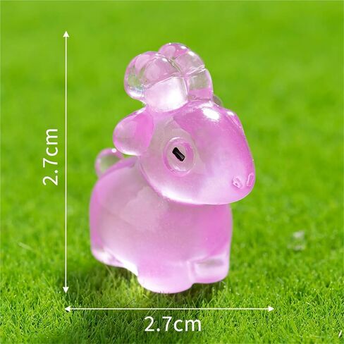 Hinge Heads Decorative Topper Set 6PCS, Home Decoration,Magnetic Hinge Head Toppers Door Hinge, Cute Mini Creative Colorful Luminous Goat Resin Ornament in Saudi Arabia