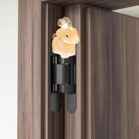 Hinge Heads Decorative Topper Set 6PCS, Home Decoration,Magnetic Hinge Head Toppers Door Hinge, Cute Mini Creative Colorful Luminous Goat Resin Ornament in Saudi Arabia