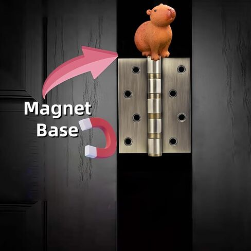 Hinge Heads Decorative Topper Set 6PCS, Home Decoration,Magnetic Hinge Head Toppers Door Hinge, Cute Mini Creative Capybara Resin Ornament in Saudi Arabia