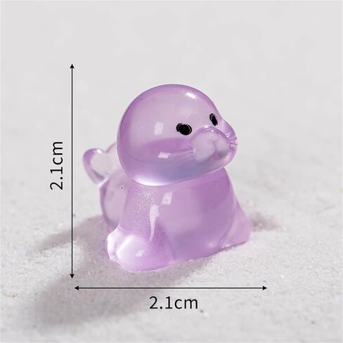 Hinge Heads Decorative Topper Set 6PCS, Home Decoration,Magnetic Hinge Head Toppers Door Hinge, Cute Mini Creative Luminous Sea Lion Resin Ornament in Saudi Arabia