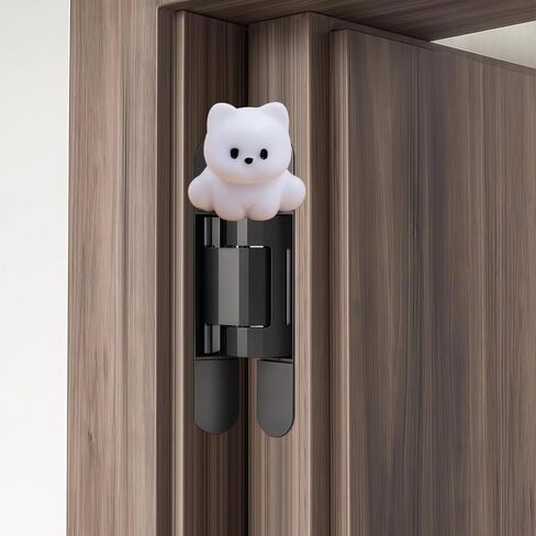 Hinge Heads Decorative Topper Set 6PCS, Home Decoration,Magnetic Hinge Head Toppers Door Hinge, Cute Mini Creative White Puppy Resin Ornaments in Saudi Arabia