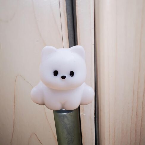 Hinge Heads Decorative Topper Set 6PCS, Home Decoration,Magnetic Hinge Head Toppers Door Hinge, Cute Mini Creative White Puppy Resin Ornaments in Saudi Arabia