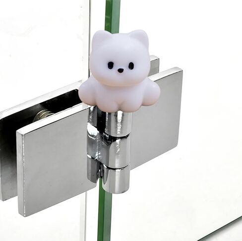 Hinge Heads Decorative Topper Set 6PCS, Home Decoration,Magnetic Hinge Head Toppers Door Hinge, Cute Mini Creative White Puppy Resin Ornaments in Saudi Arabia