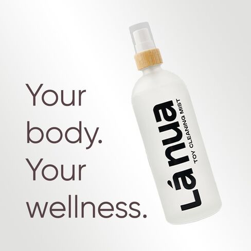 La Nua Toy Cleaning Mist - Fragrance-Free, Alcohol-Free, Body-Safe Cleaner for Sex Toys and Adult Toys, Gentle Alternative to Baby Wipes, Non-Toxic, Sustainable Packaging, Lavender Oil in Saudi Arabia